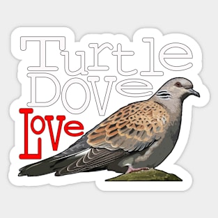 Turtle Dove Love Sticker